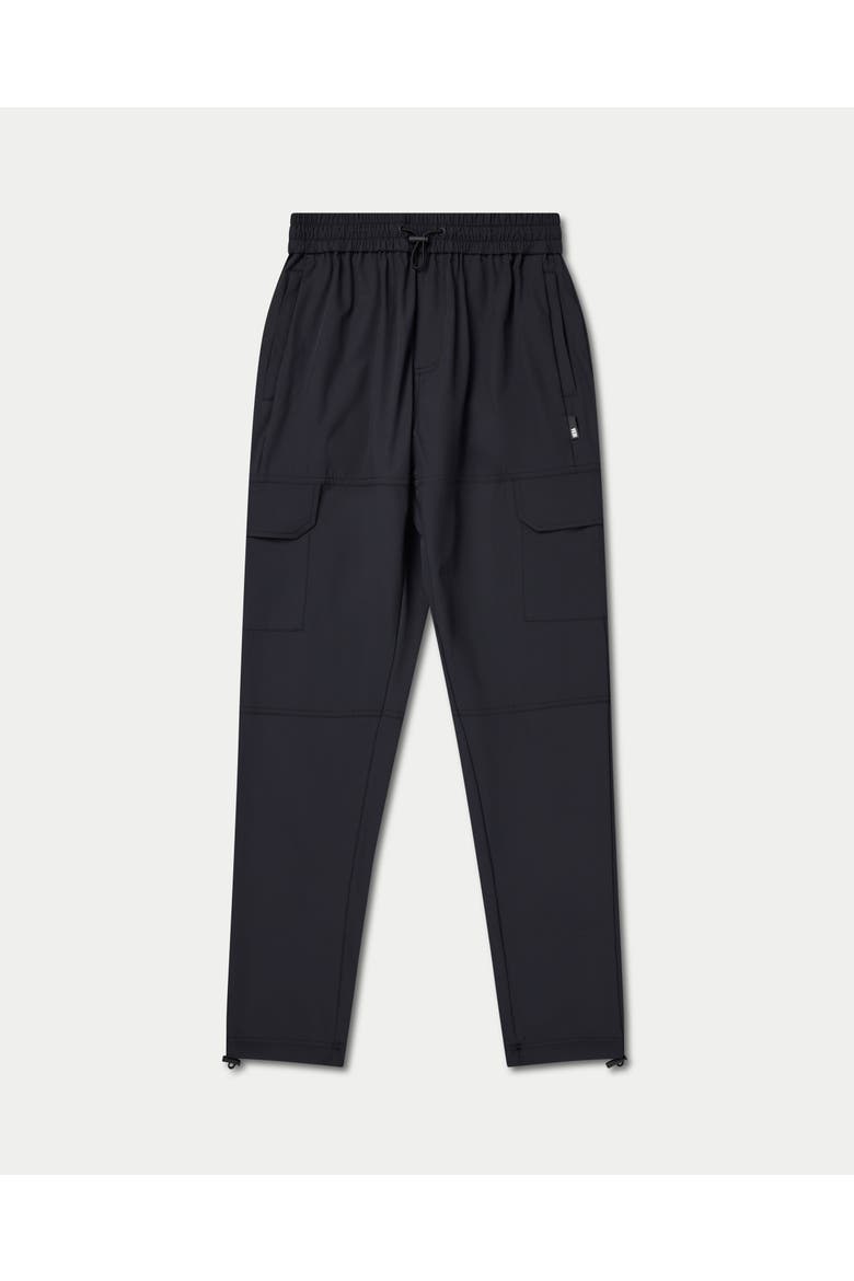 Tech Tapered Cargo Trousers, Alternate, color, Black