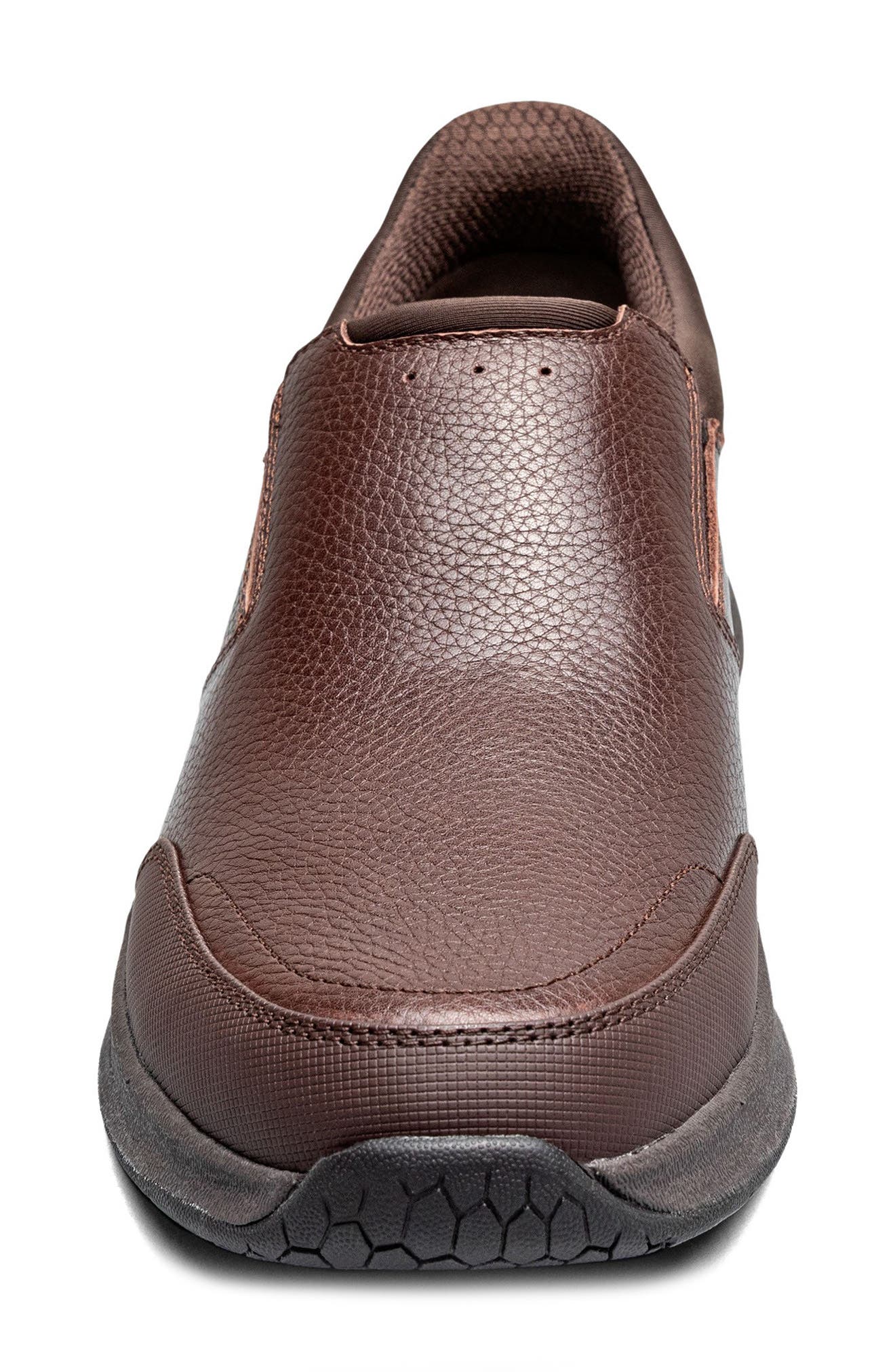 Kore Taz EZ Leather Moc Toe Slip-On, Alternate, color, BROWN TUMBLED