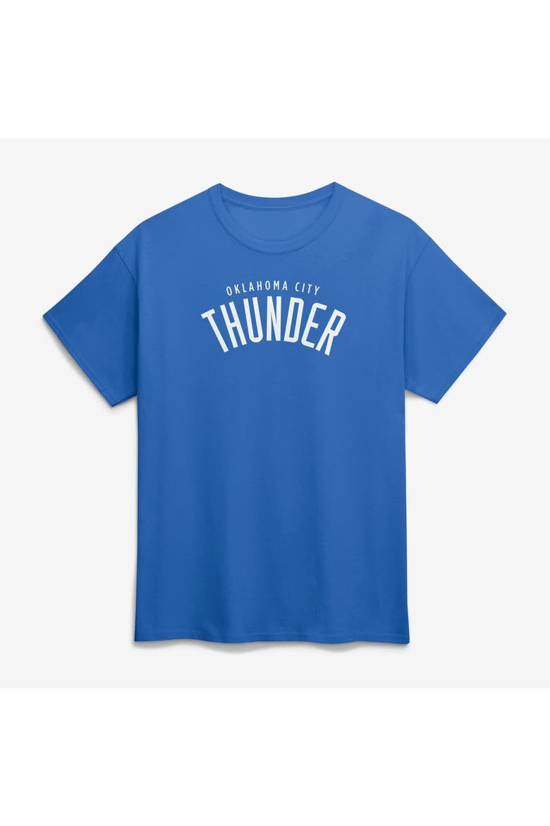 Men's Logo Athletic Blue Oklahoma City Thunder Wordmark T-Shirt, Main, color, Blue