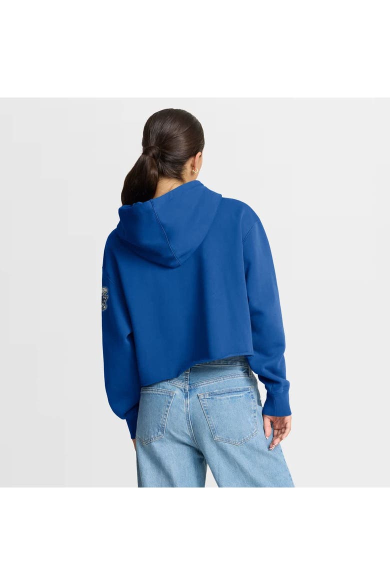 Women's Fanatics Royal Dallas Cowboys Oversized Hometown Heritage Cropped Hoodie, Alternate, color, Royal