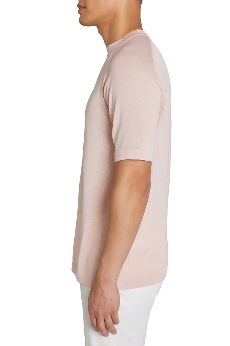 Victoria Cotton & Silk T-Shirt, Alternate, color, PINK