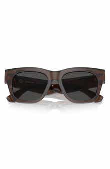 Elevated Check 52mm Square Sunglasses