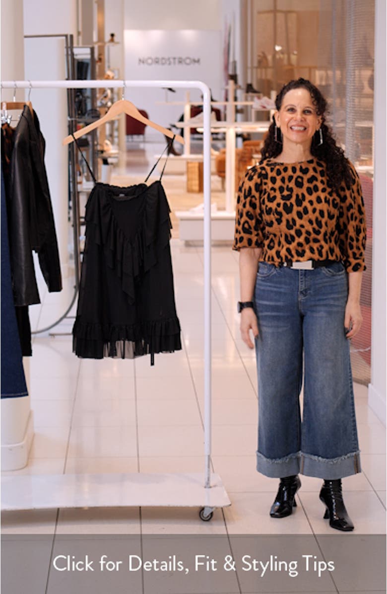 Glen Tiered Ruffle Shift Minidress, sales video thumbnail