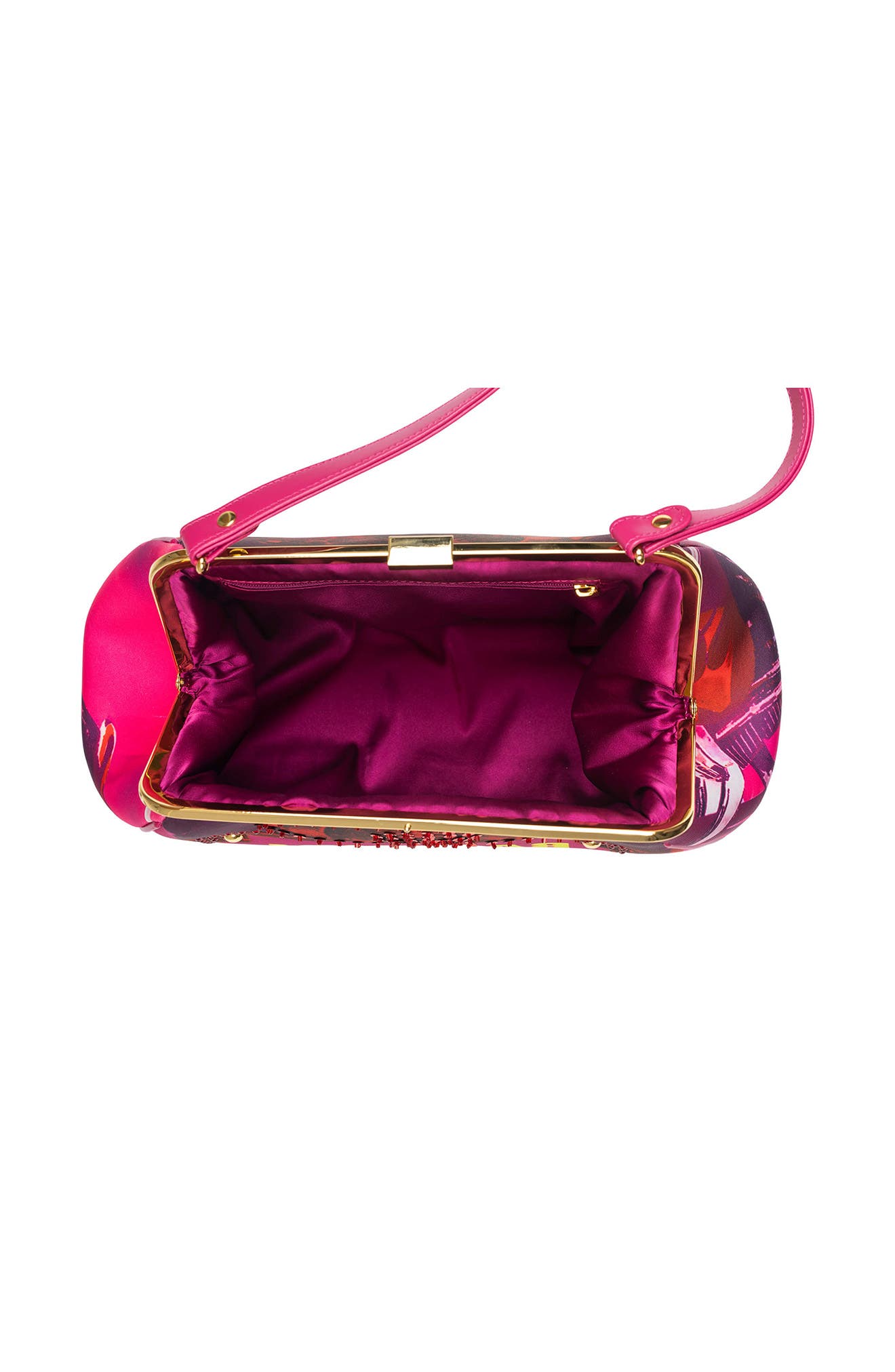 Jeffrey Campbell Beep-Beep Top Handle Bag, Alternate, color, Fuchsia Bad Girl Combo