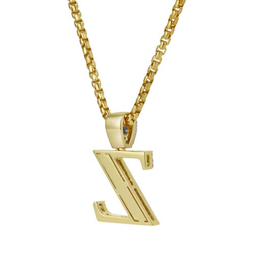 Luvmyjewelry Z Initial Diamond Pendant 10k Yellow Gold In 10k Yellow Gold