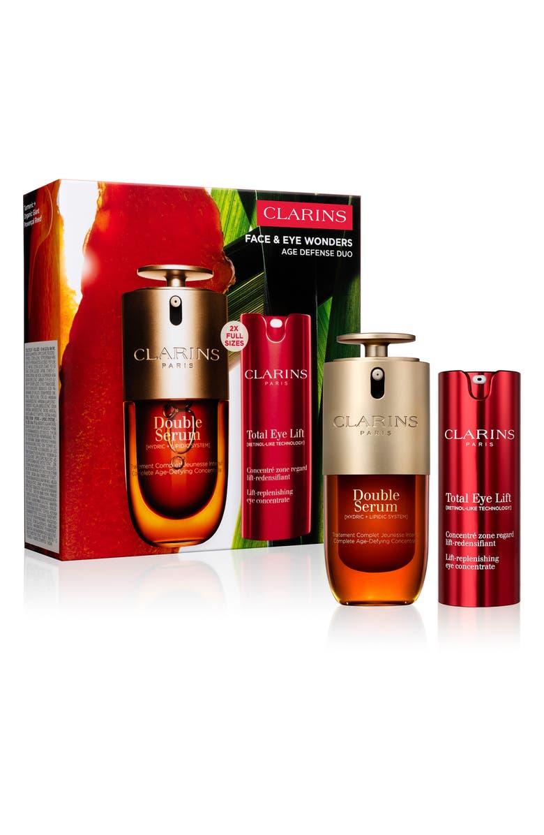 Clarins Face & Eyes Anti-Aging Set $190 Value, Main, color,