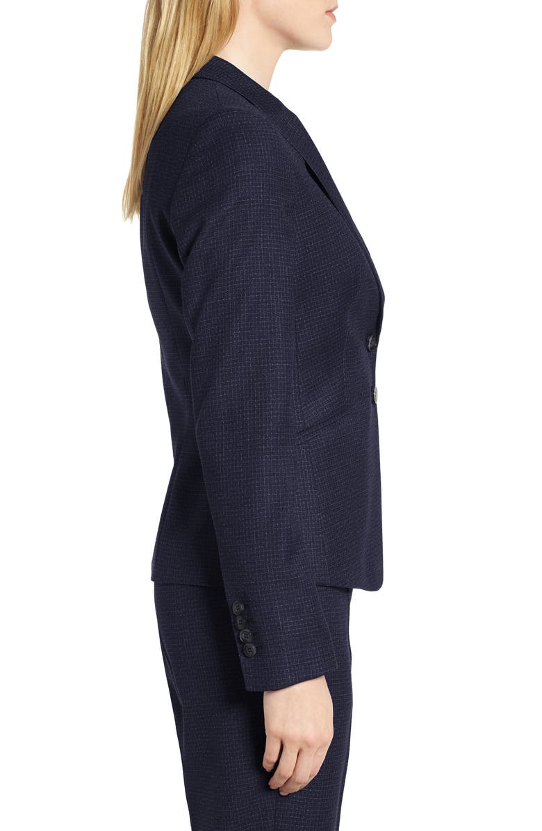 BOSS Jibena Windowpane Jacket, Alternate, color, 