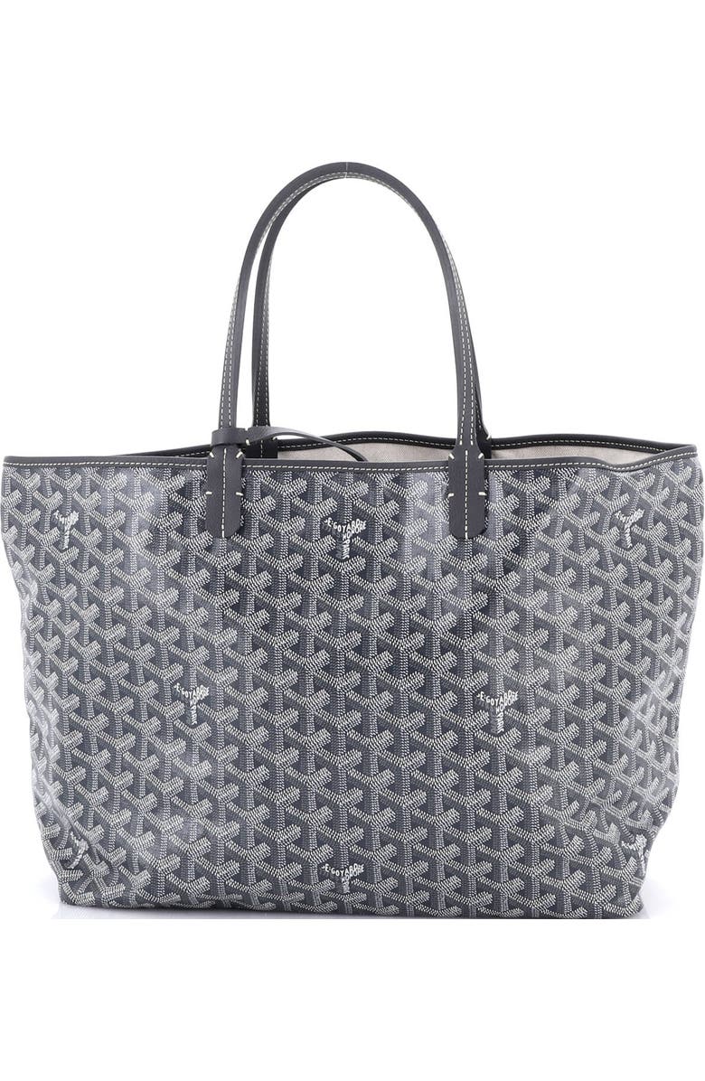 Pre-Owned Goyard Saint Louis Tote Coated Canvas PM, Main, color, Gray