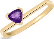 Bony Levy 14K Purple Amethyst Trillion Stackable Ring (Online Trunk Show)