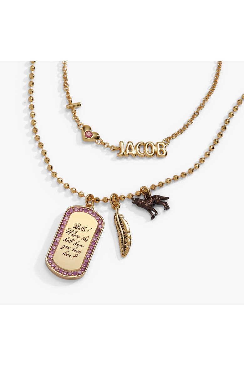 The Twilight Saga Jacob Pendant Necklace, Alternate, color, Gold