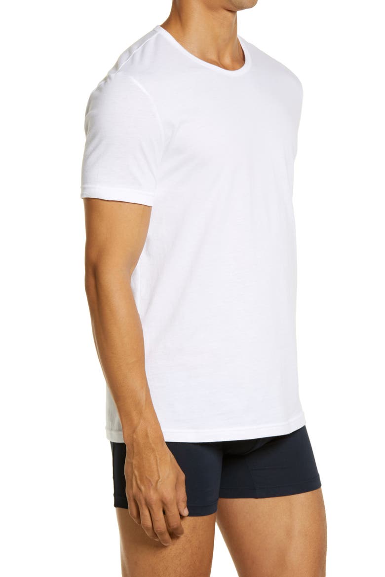 Men's 3-Pack Cotton Crewneck T-Shirts, Alternate, color, WHITE/ WHITE/ WHITE