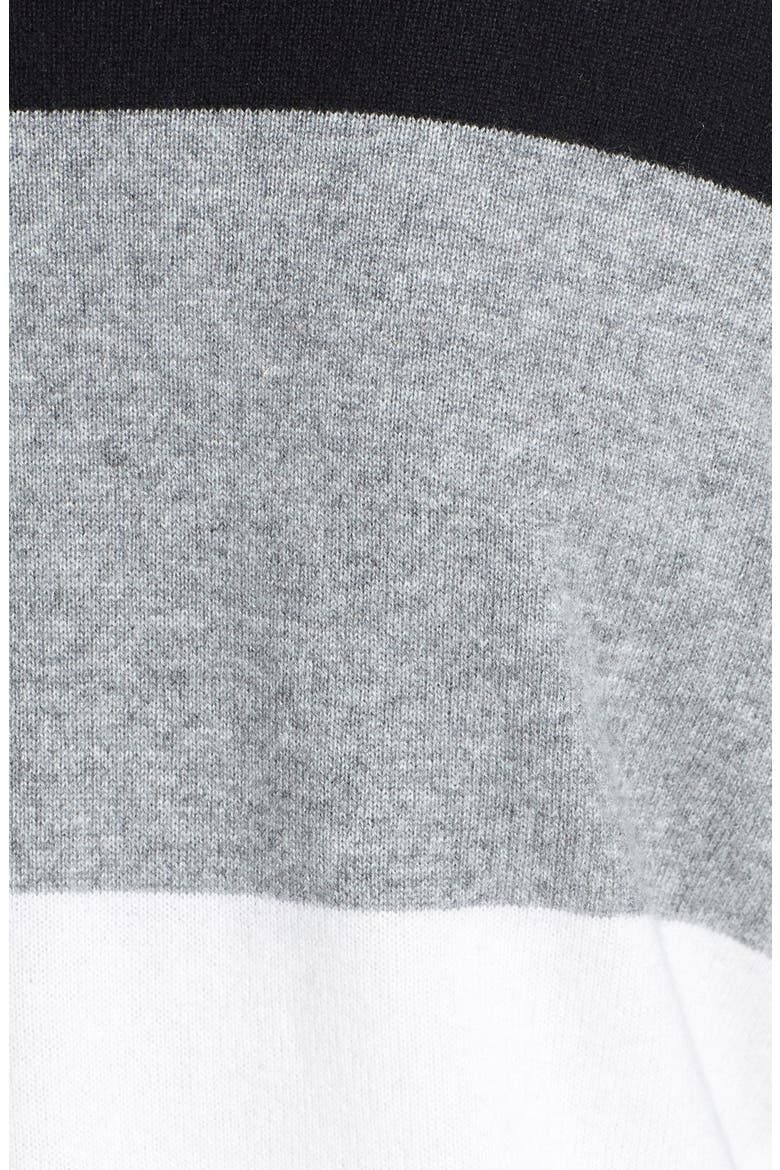 Colorblock Cashmere Cascade Cardigan, Alternate, color, GREY GRAPHITE MULTI