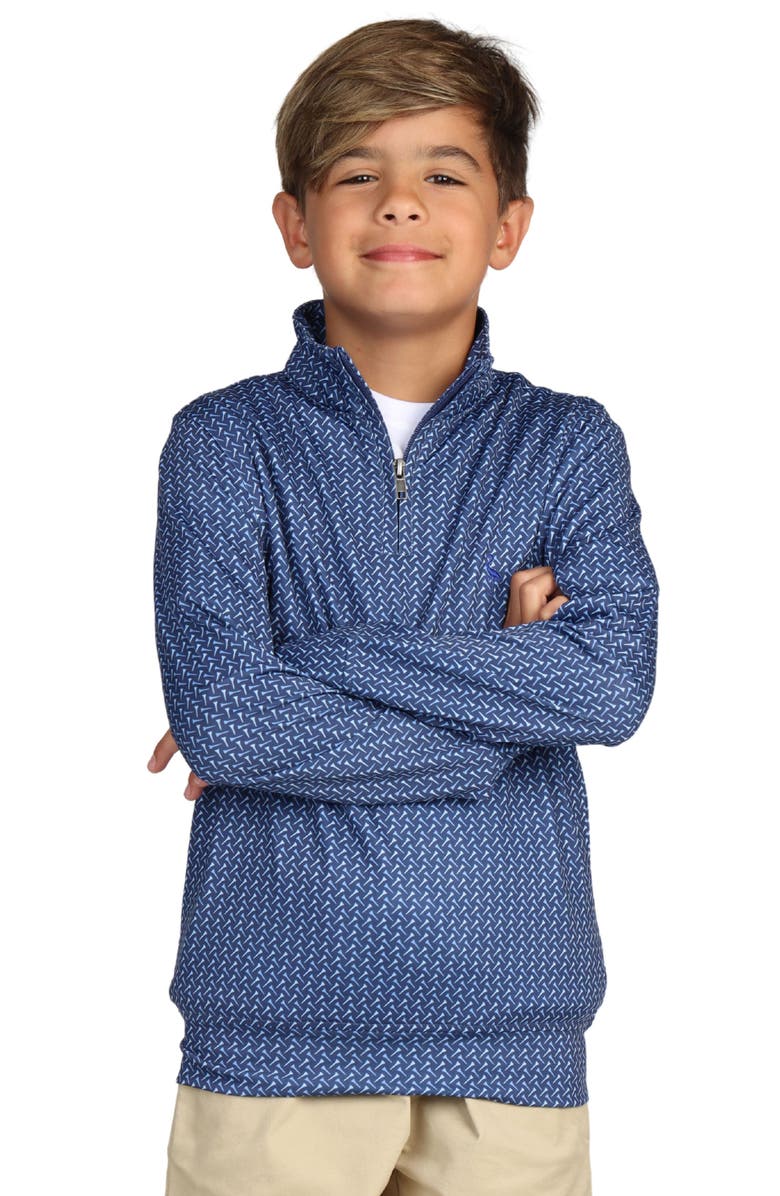 TailorByrd Kids' Golf Tee Performance Quarter Zip Sweatshirt, Main, color,