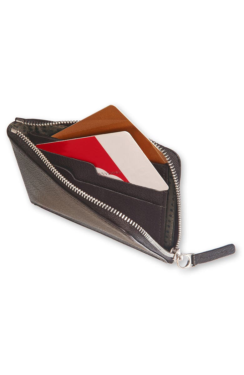 Moleskine Lineage Leather Zip Wallet, Alternate, color, 