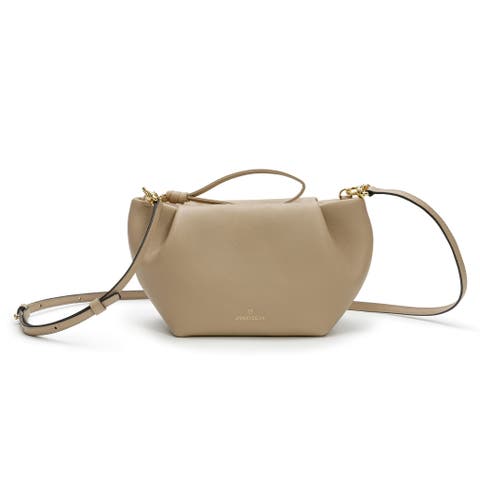 Martita Small Leather Clutch Bag With Shoulder Strap