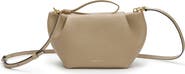 LA PORTEGNA Martita Small Leather Clutch Bag With Shoulder Strap
