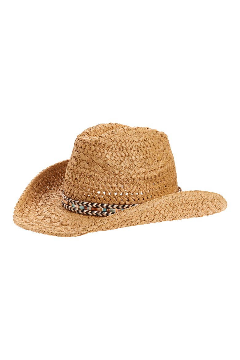 Straw Cowboy Hat, Main, color, TAN