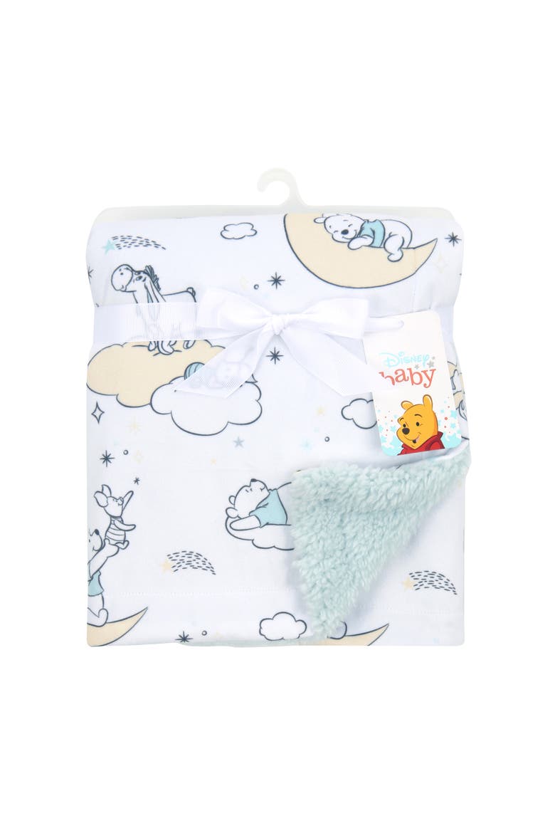 Disney Baby Cozy Friends Winnie the Pooh Fleece Baby Blanket, Alternate, color, White
