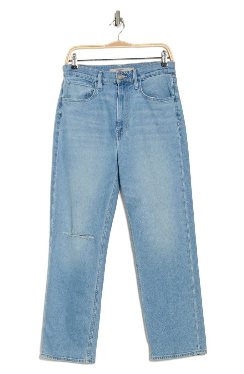 Hudson Jeans High Waist Straight Leg Jeans, Alternate, color, 