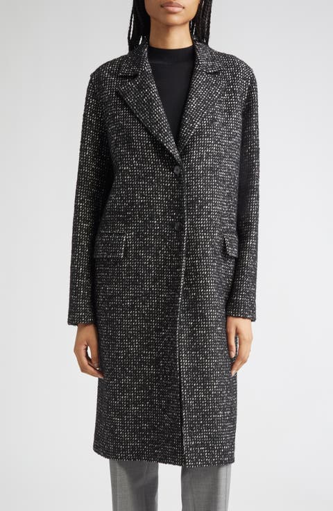 Bouclé Tweed Longline Jacket
