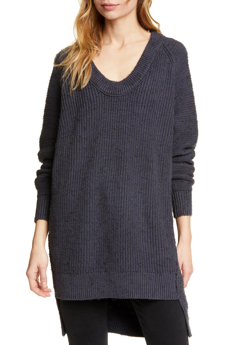 Sunday V-Neck Sweater, Main, color, GREY