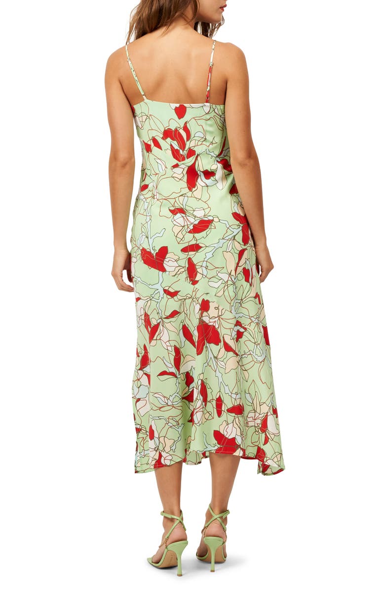 Equipment Justine Abstract Floral Silk Midi Dress, Alternate, color, 