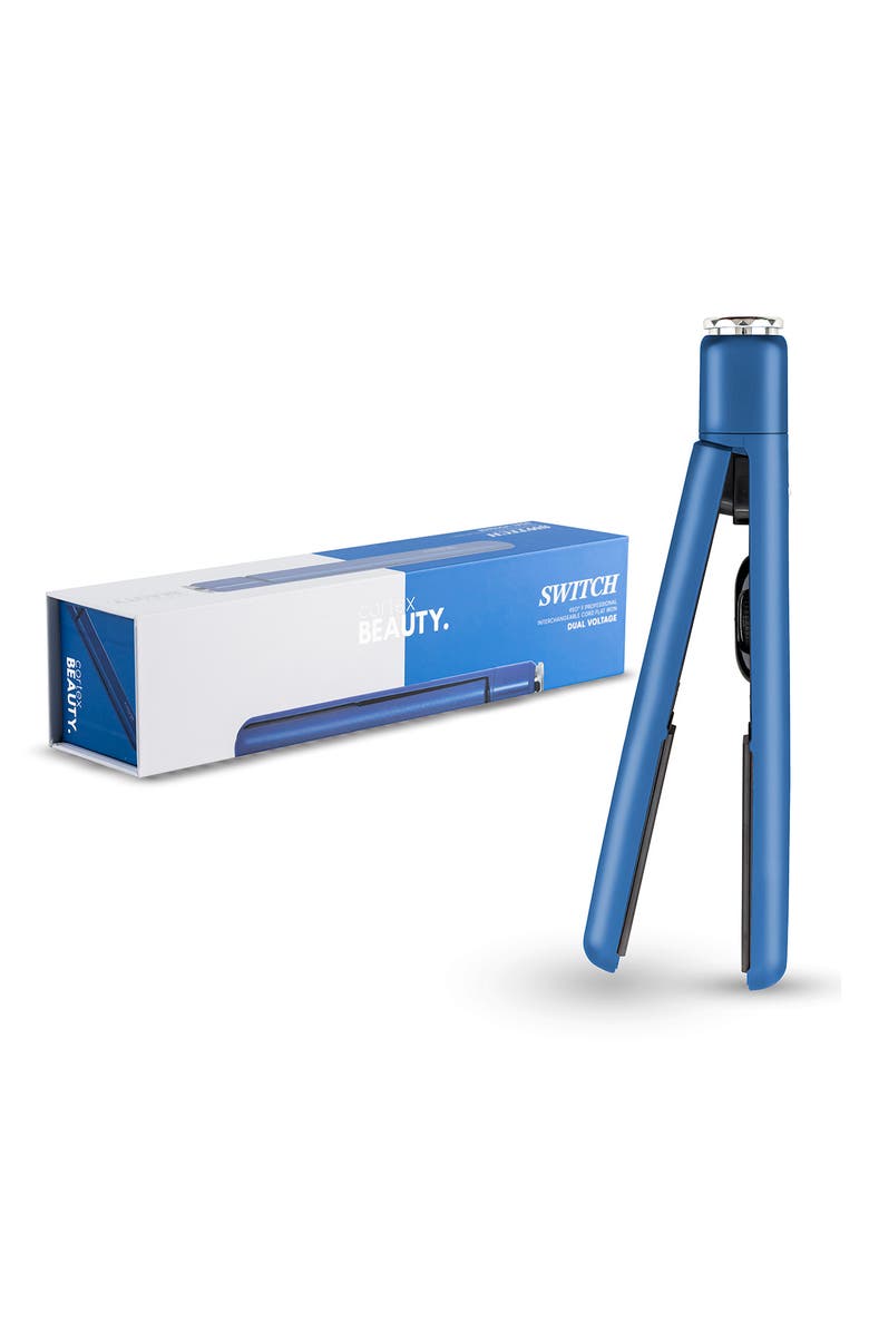 CORTEX BEAUTY Travel Size Perfect Switch Professional Interchangeable Cord Flat Iron - USA & Euro Plug Cords, Main, color, 
