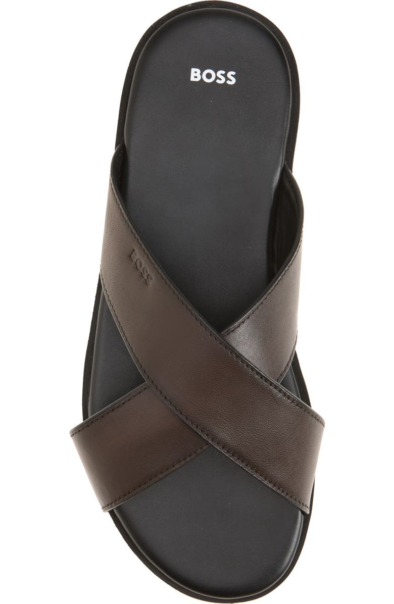 BOSS Darrel Crisscross Slide Sandal, Alternate, color,