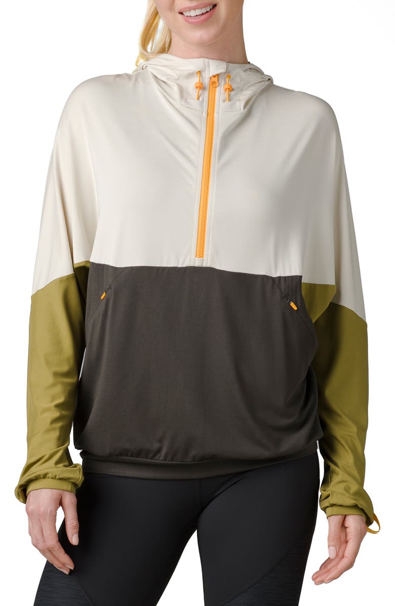 prAna x SOREL Wandering Soul Colorblock Hooded Pullover Jacket, Main, color,