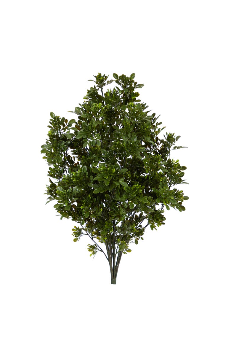 NEARLY NATURAL 2.5-ft Tea Leaf Artificial Plant UV Resistant, Main, color, Green