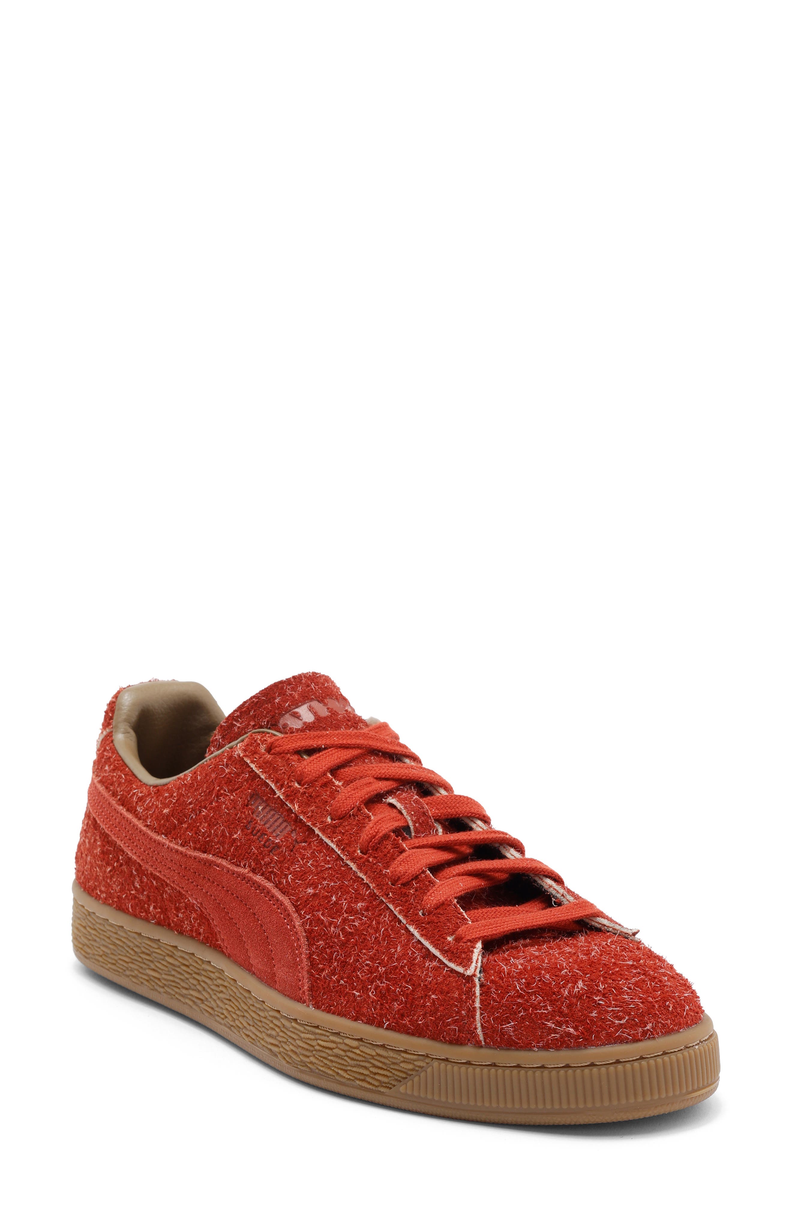PUMA x Daniëlle Cathari Fuzzy Suede Sneaker, Main, color, Mars Red