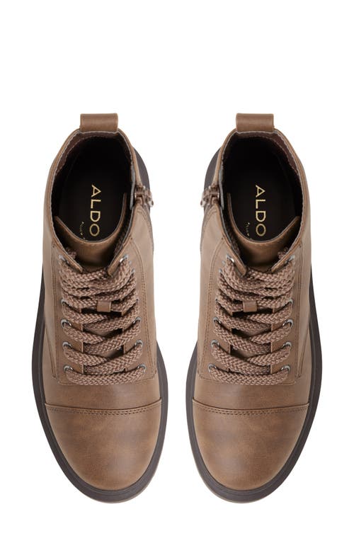 Aldo Goer In Lace-up Bootie In Brown