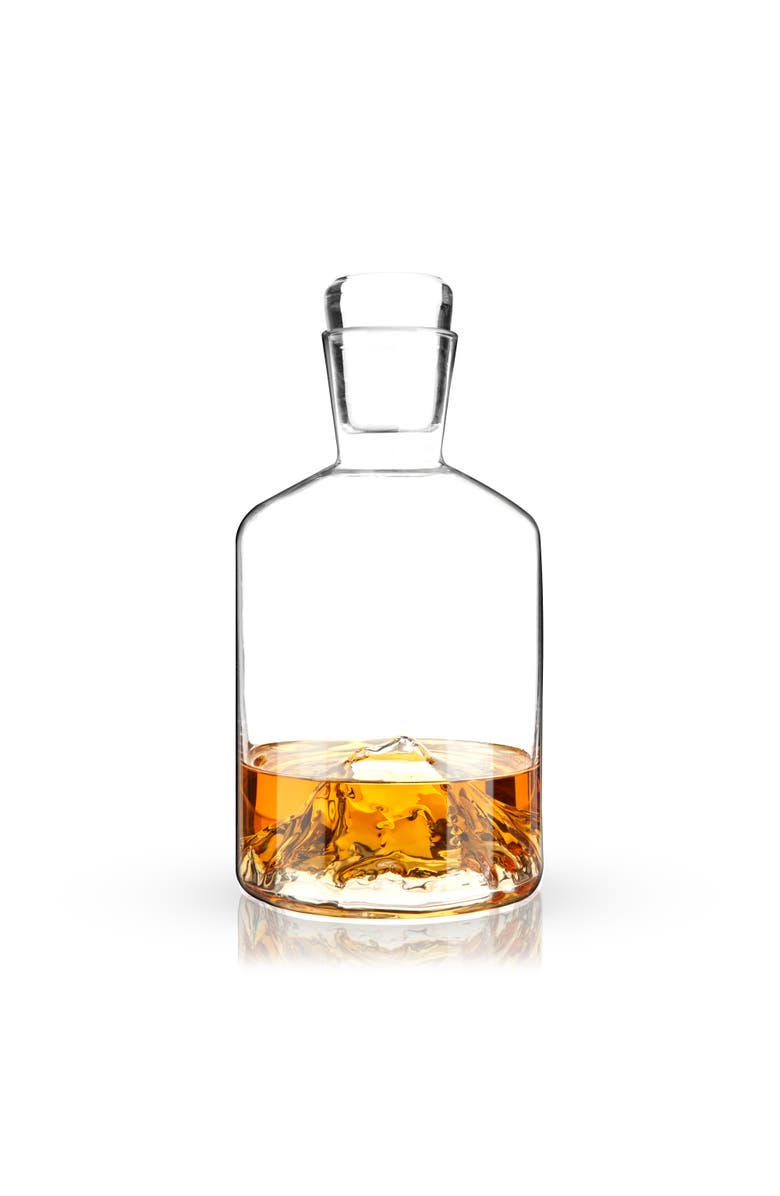 Viski Mountain Crystal Liquor Decanter, Alternate, color, Clear