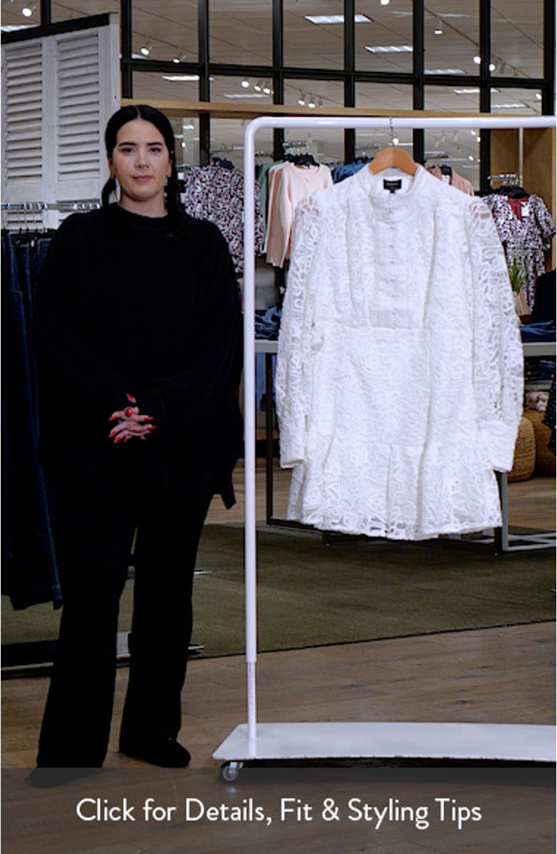 Remy Lace Long Sleeve Minidress, sales video thumbnail