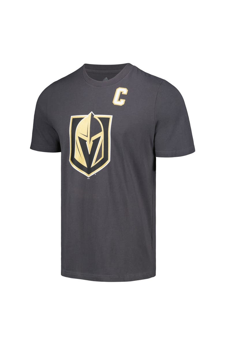 adidas Men's adidas Mark Stone Gray Vegas Golden Knights Fresh Name & Number T-Shirt, Alternate, color,