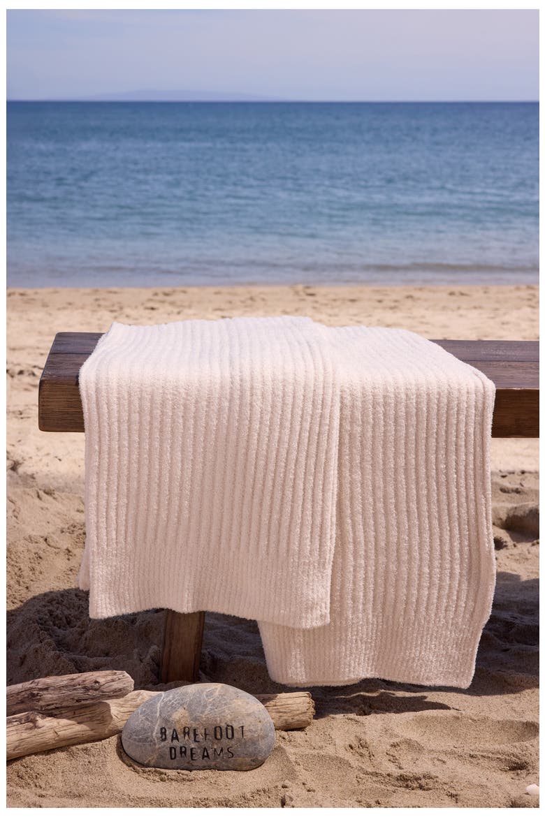 CozyChic Light Ribbed Throw, Alternate, color, ALMOND