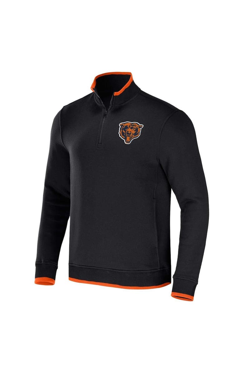 NFL X DARIUS RUCKER Men's NFL x Darius Rucker Collection by Fanatics Black Chicago Bears Logo Quarter-Zip Top, Alternate, color, 
