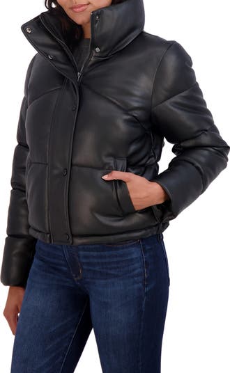 Missy Hooded Water Resistant Crop Puffer Jacket