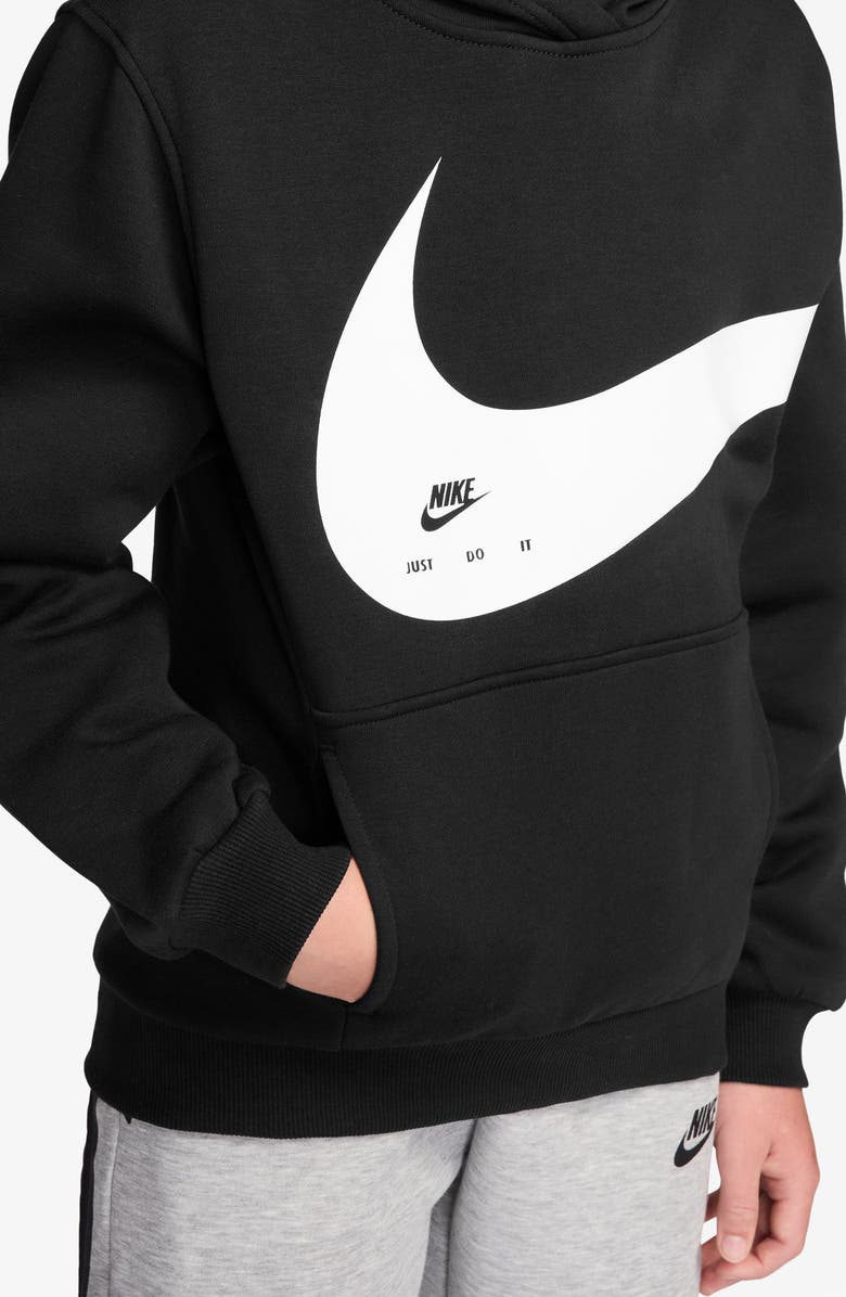 Nike Kids' Sportswear Club Fleece Graphic Hoodie, Alternate, color, 