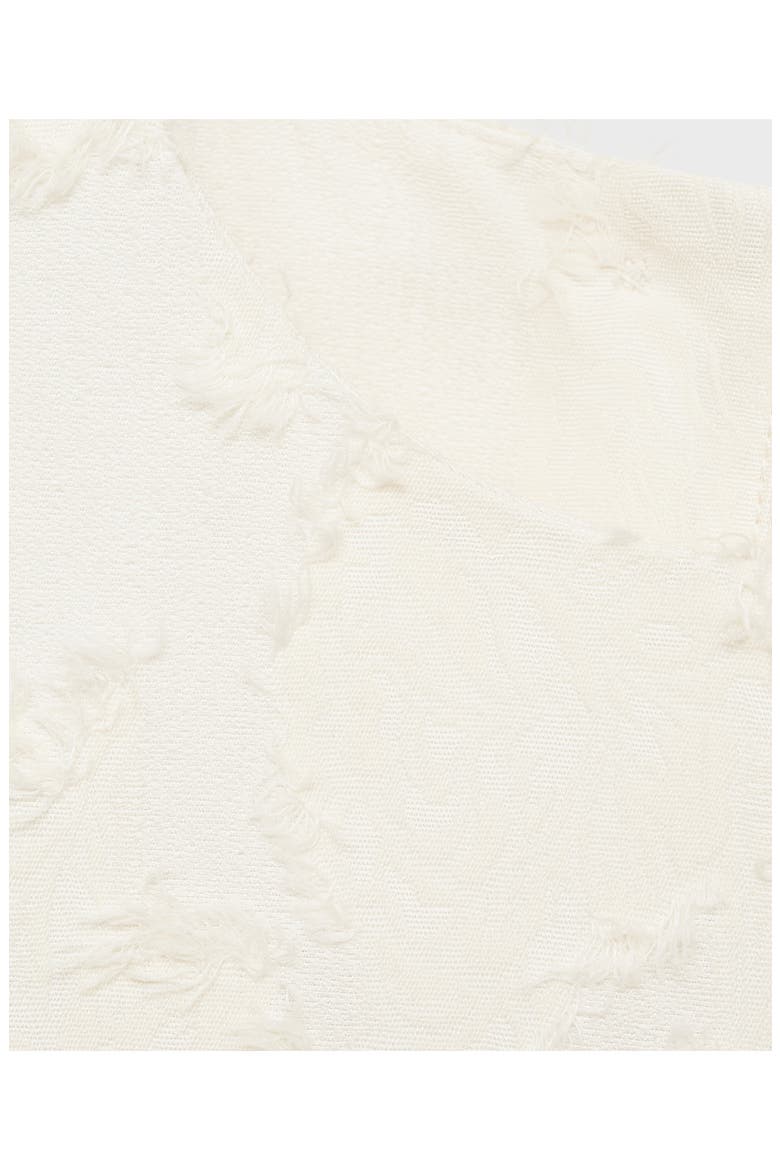 Texture Sleeveless Crop Top, Alternate, color, OFF WHITE