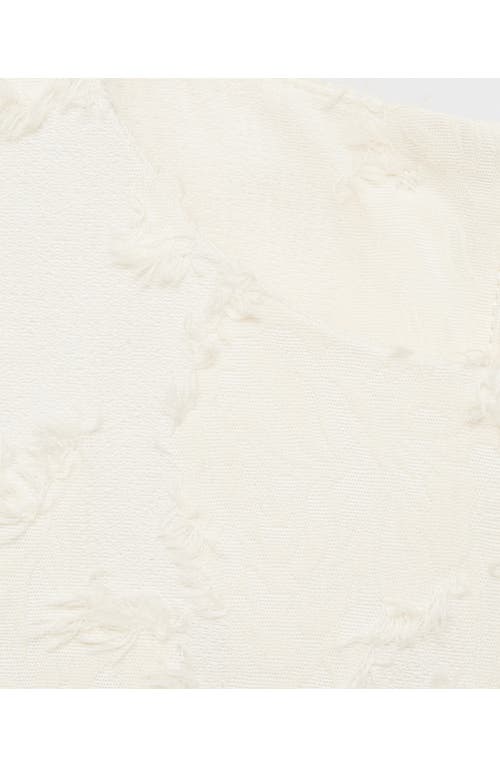Mango Texture Sleeveless Crop Top In Neutral
