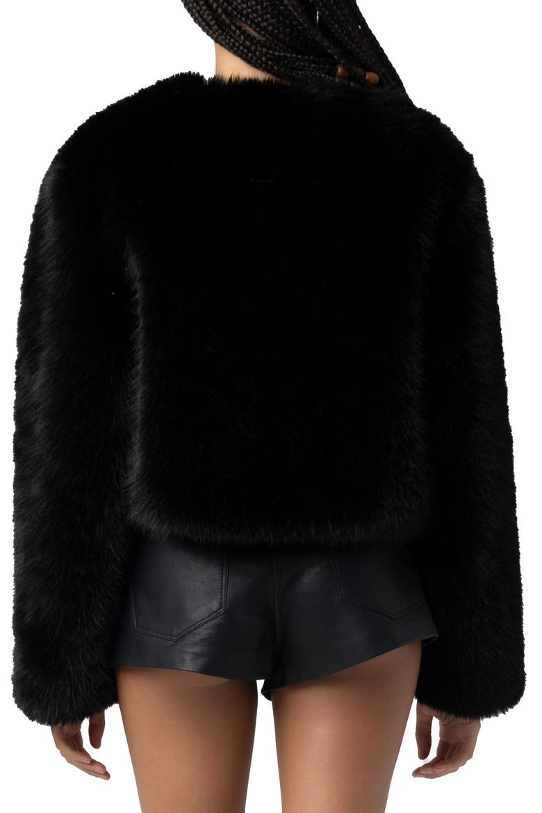 Faux Fur Crop Jacket, Alternate, color, CASH FLOW