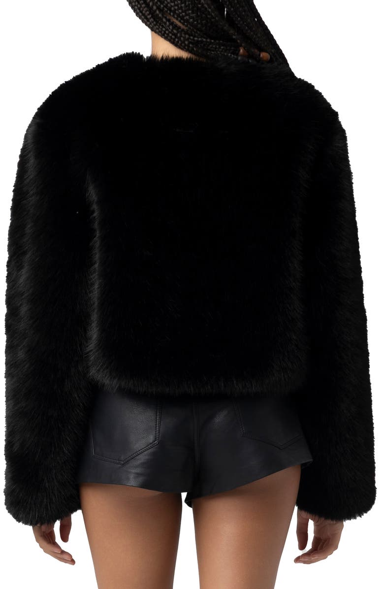 BLANKNYC Faux Fur Crop Jacket, Alternate, color, Cash Flow