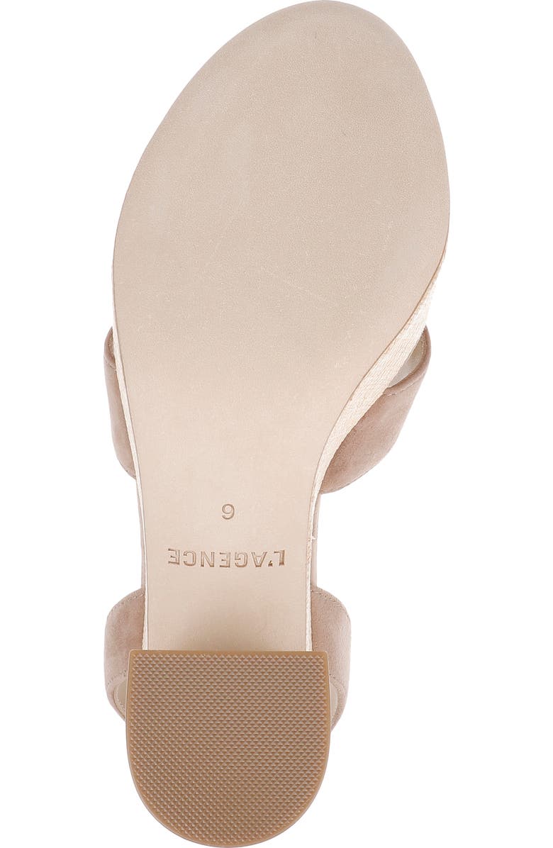 L'AGENCE Sandrine Ankle Strap Platform Sandal, Alternate, color, Cappuccino Suede
