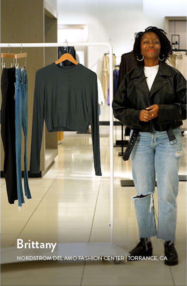 Free Play Long Sleeve Rib Crop T-Shirt, sales video thumbnail