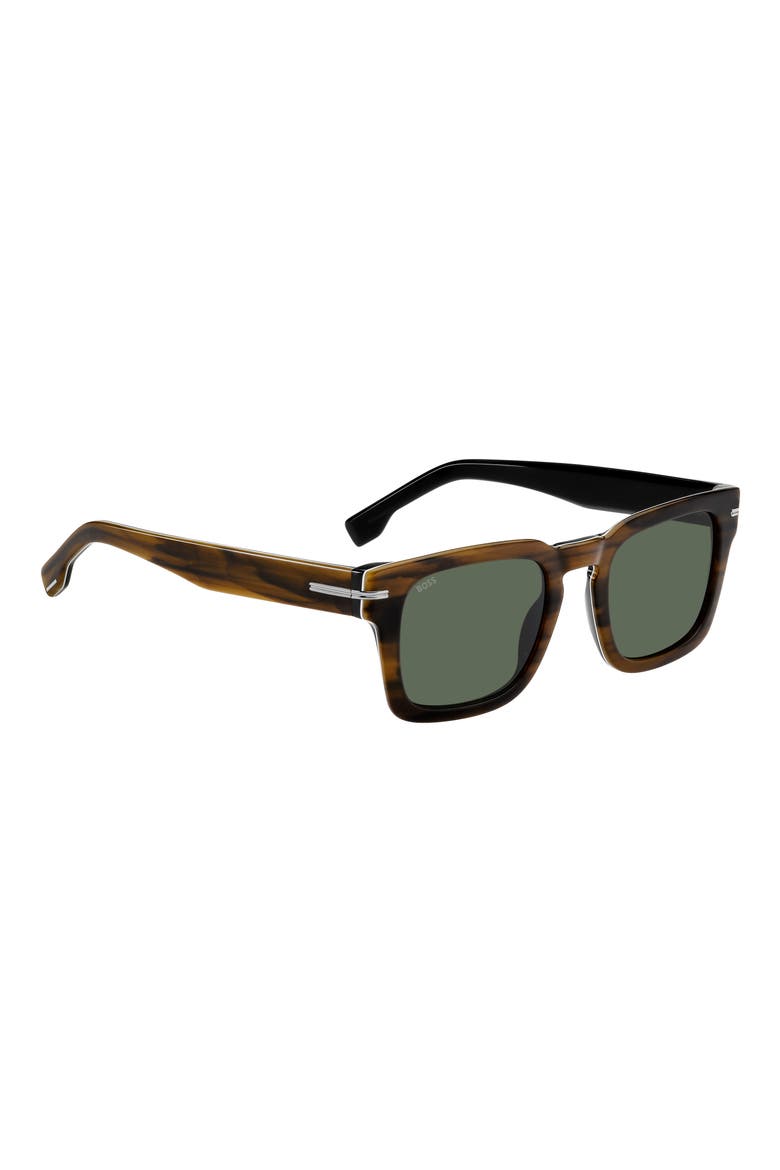1625/S 50mm Rectangle Sunglasses, Alternate, color, STRIPED BROWN BLACK