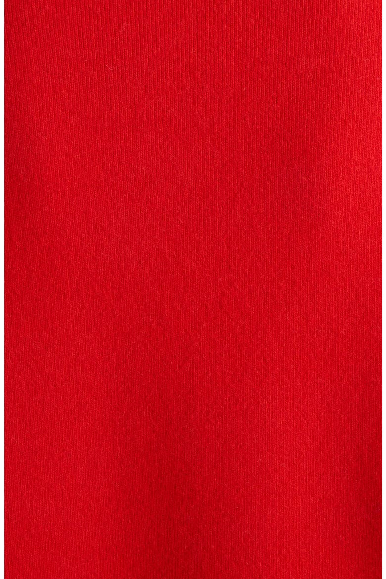 La Maille Vareuse Pallone Merino Wool & Cashmere Polo Sweater, Alternate, color, RED