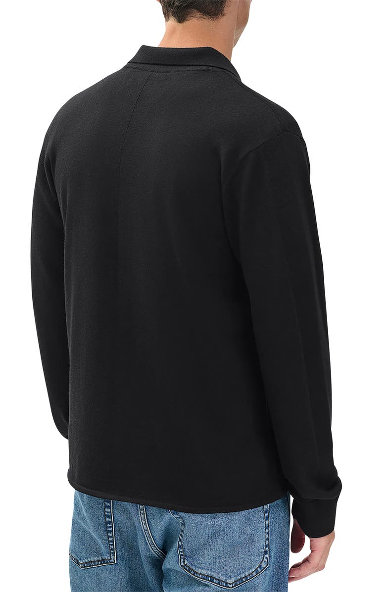 rag & bone Crawford Wool & Cashmere Cardigan, Alternate, color, Black