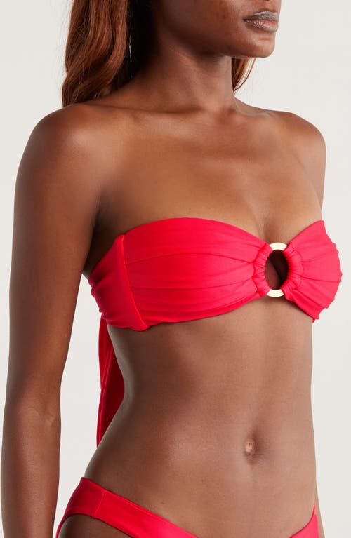 Kulani Kinis Strapless O-ring Bikini Top In Pink