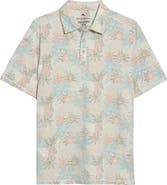 Tommy Bahama Costa Wave Palm Azul Seersucker Stripe IslandZone® Polo